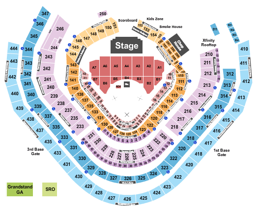 Truist Park The Eagles Seating Chart